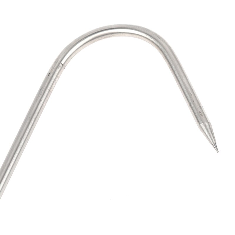 Gancho retráctil de acero inoxidable para pesca, anzuelo telescópico de aluminio, gancho de lanza, pinza, aparejo de pesca, 1 unidad