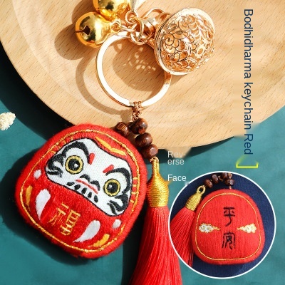 diy Embroidery Lion dance keychain Cross-stitch Peace and blessing pouch Stitch For needlework needle minder protective talisman: 06