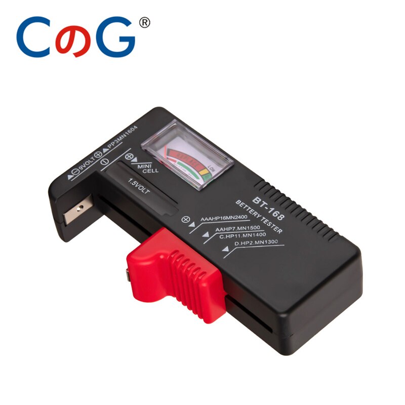 BT-168-Tabla de códigos AA/AAA/C/D/9V/1,5 v, indicador de fuente de alimentación de la batería, probador de voltaje, herramienta de diagnóstico de inspección, universal, 168pro