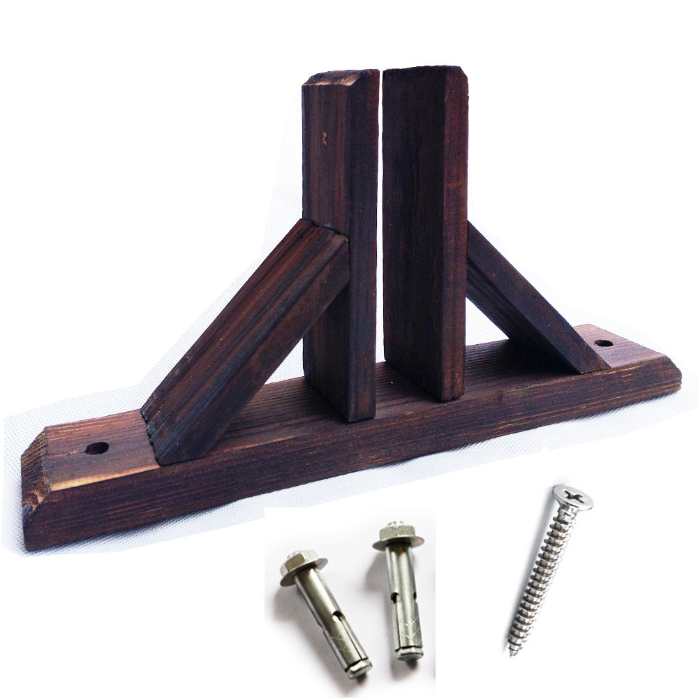 Outdoor patio Decorative Garden Fence Base - Wood - Use for ceramic tile and concrete floor, 1PCS F003