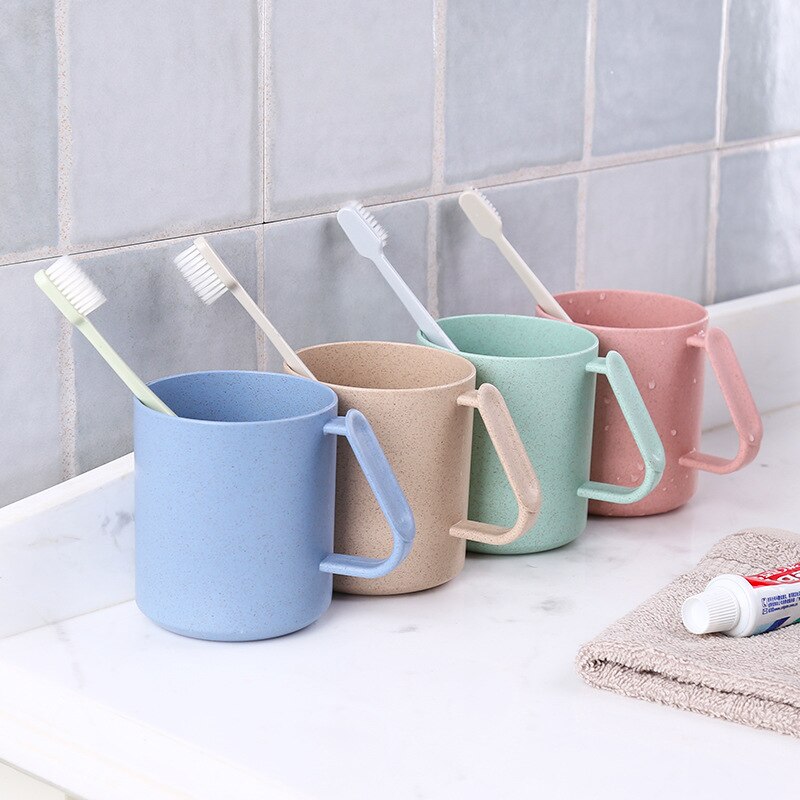1 taza de lavado bucal de Color puro al revés, taza de cepillo de dientes doméstica saludable y respetuosa con el medio ambiente