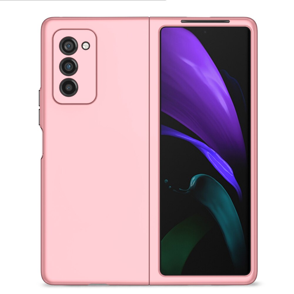 Shockproof PC Bumper Fundas Coque Case for Samsung Galaxy Z Fold2 Zfold Fold 2 Zfold2 5G 7.6 Inch Cover Protective Shell: Pink