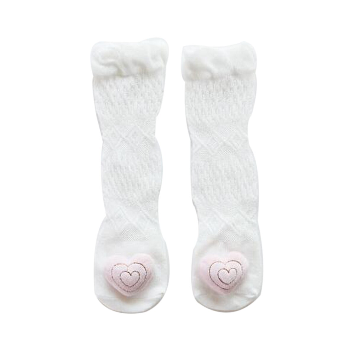0-3y baby bomull tecknad över knä söta strumpor pojkar flickor nyfödd spädbarn småbarn andas anti mygga tunna nätstrumpor: C / 0-1y