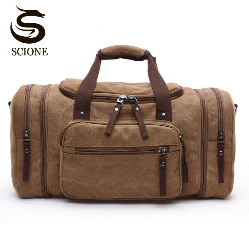 Reisehandtasche für Herren, Handgepäcktaschen, Segeltuch, Reisetasche, Wochenend-Schulterrucksack, multifunktionale, leichte Handtaschen