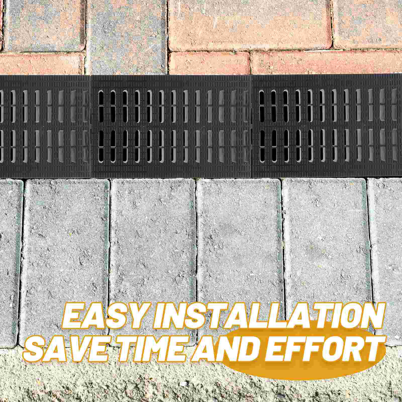 Tralike-Couvercle de filtre de vidange extérieur, crépine, grilles de proximité, canal de plaque de sol d'eau avec plastique d'égout
