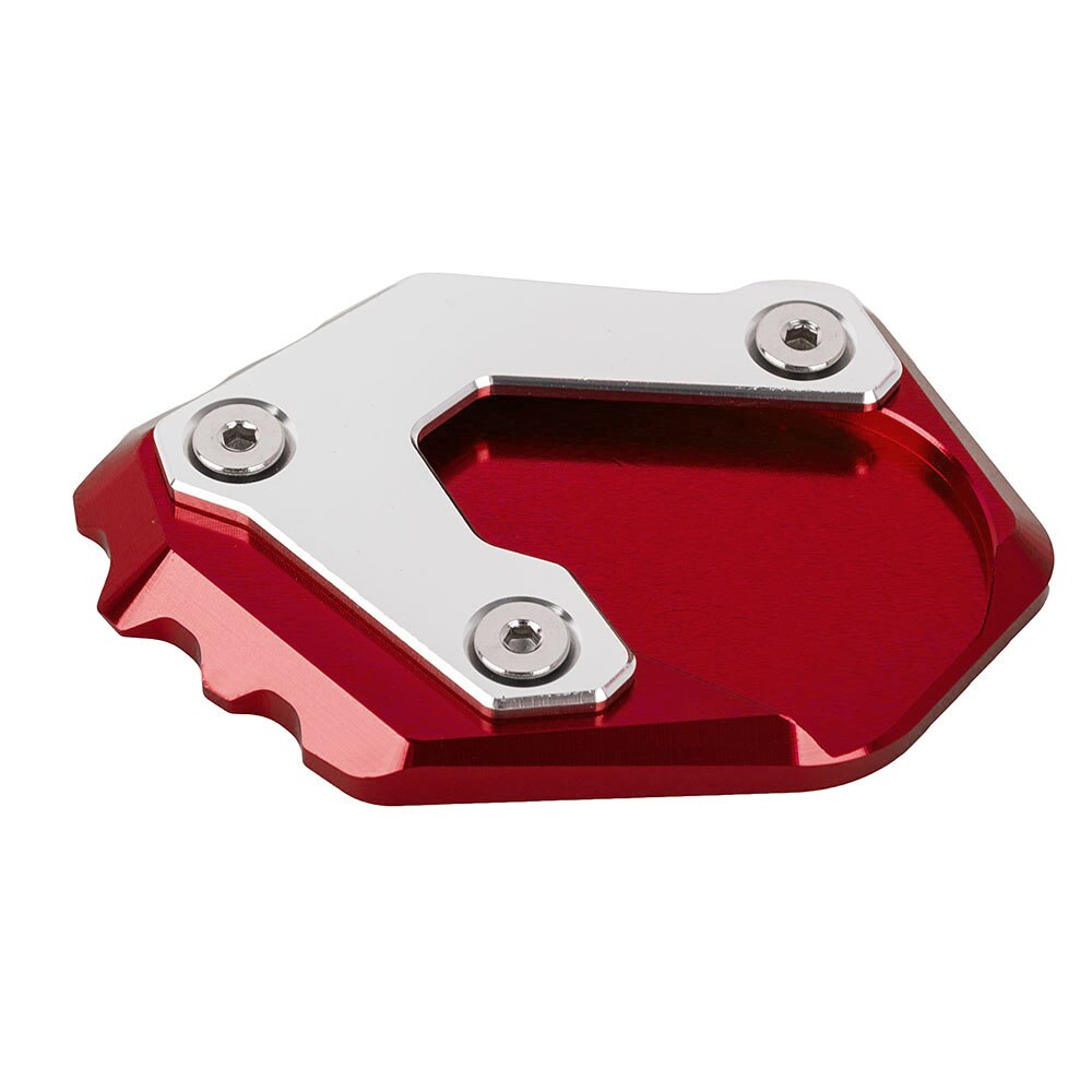 Placa de extensión de pata de cabra para motocicleta, soporte lateral de pie, almohadilla de agrandamiento para BMW R 1200 GS R1200GS LC: Red
