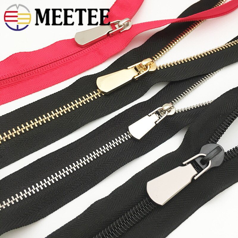 5Pcs Detachable 3# 5# Metal Zipper Pullers For Zipper Sliders Head Zip Repair Kits Zipper Pull Tab DIY Sewing Accessories ZT101