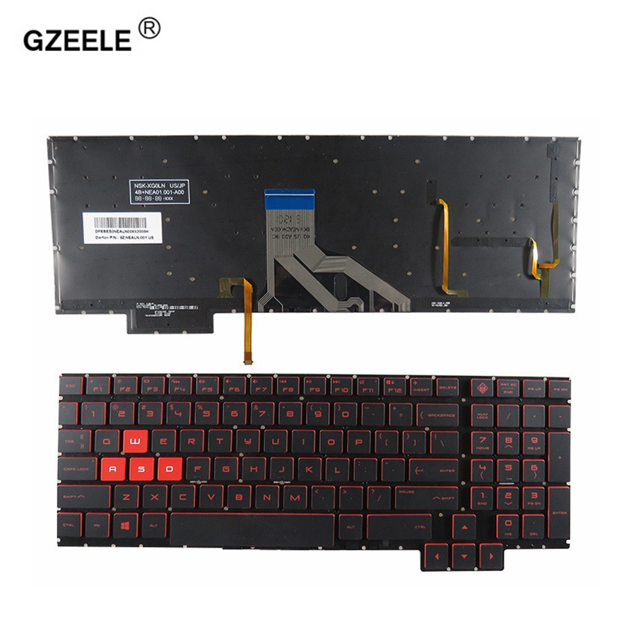 Nowy nas/RU/SP laptopa klawiatura robić HP omen 15-CE 15-CE000 15-CE026TX 15-CE005TX 15-CE006TX 15-CE001TX 15-CE002TX podświetlany 15.6"