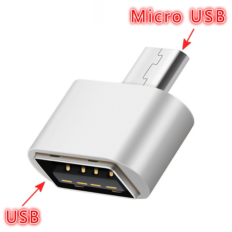 Otg Adapters Micro Usb Micro Usb Kabel Mannelijke Gastheer Vrouwelijke Usb Otg Kabel Snoer Adapter Android Tab Telefoon telefoon Adapters TXTB1: white