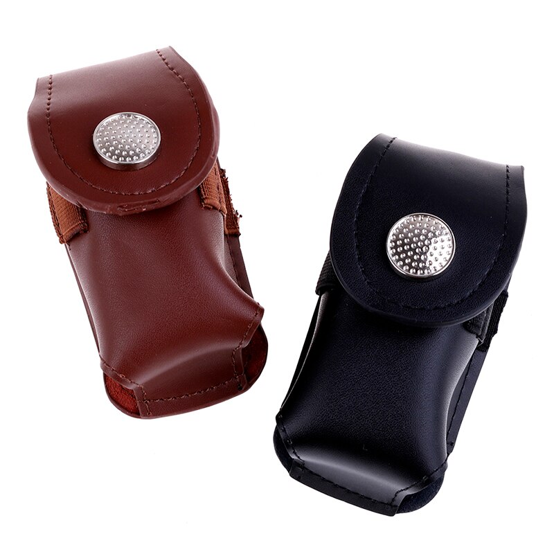 Portable Golf Ball Holder Waist Pouch Bag Leather Cool Golf Tee Bag Sports Accessory Small Golf Ball Bag