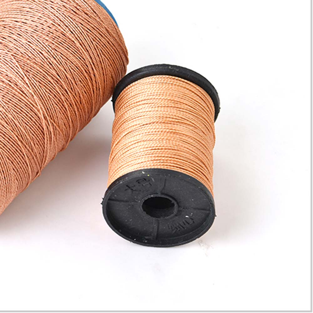 Hilos de coser de 75m, hilo encerado de nailon resistente, para zapatos de reparación artesanal, negro/blanco/marrón