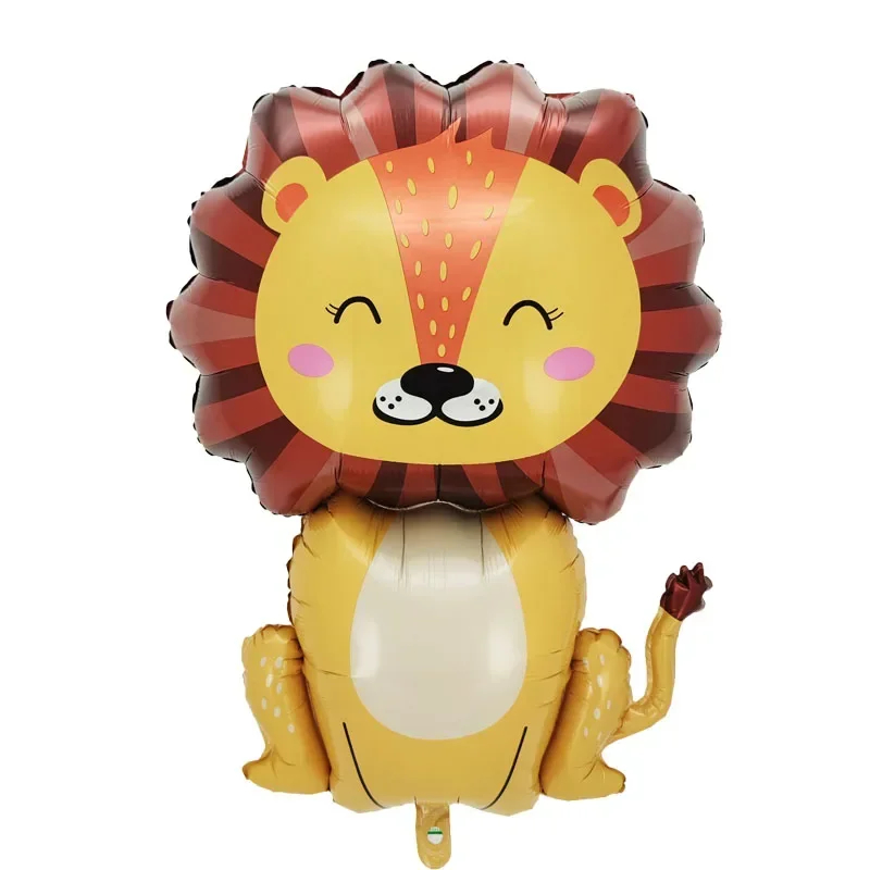 Globos de aluminio de animales grandes, mono, León, cebra, elefante, jirafa, cocodrilo, decoraciones para de cumpleaños y Día de los niños: Color zafiro profundo