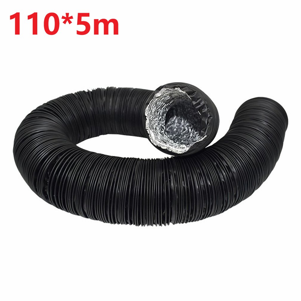 Aluminum Foil Composite Pipe Double-layer Telescopic Hose Smoke Exhaust Pipe Air-conditioning Ventilation Pipe: black-02