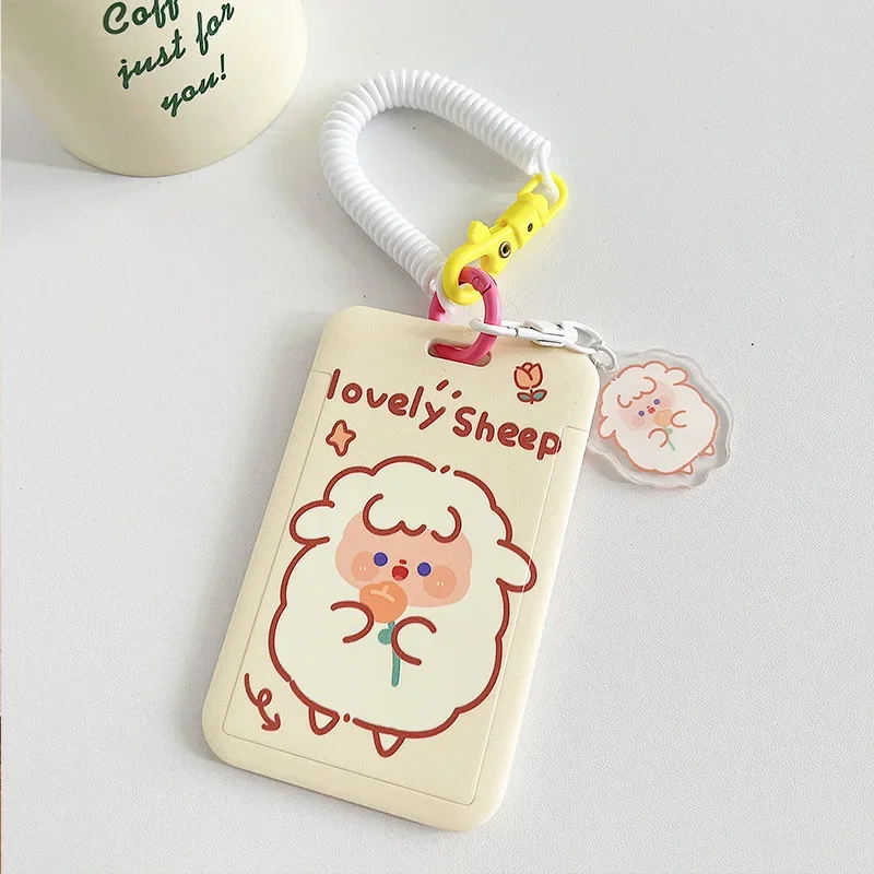 Porta carte per autobus ID studenti Porta carte tulipano orso coniglio con corda elastica Protezioni per carte di credito Custodia per carte bancarie rosa: esercito verde