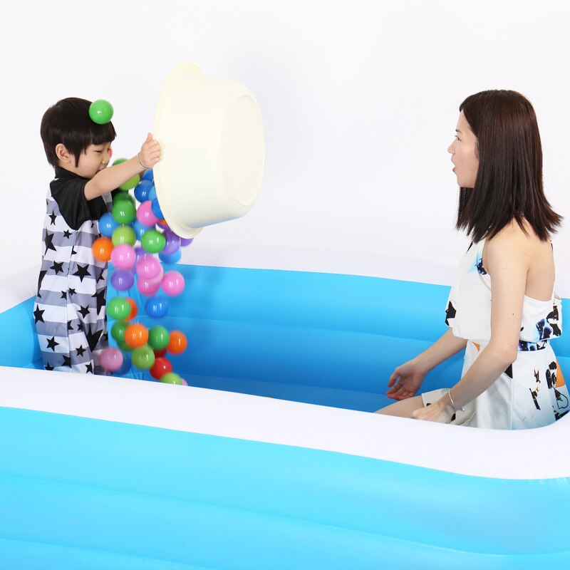 1.2/1. Kids Inflatable Pool Children's Home Use Paddling Pool Large Size Inflatable Square Swimming Pool For Baby