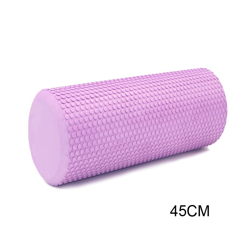 30/45/60cm EVA Yoga Foam Roller Training Colume Rollor Fitness Deep Tissue Massage Exercise Pilates Body Building Back Massager: plum