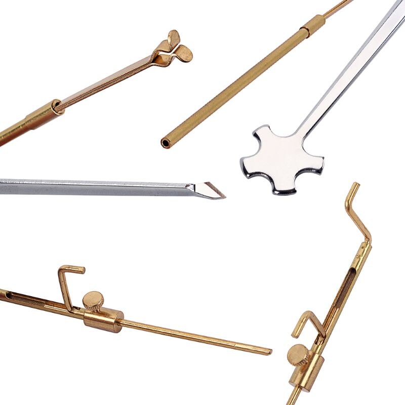 Violin reparation verktyg set violin ljud post gauge mätare retriever clip setter luthier kit musikinstrument tillbehör