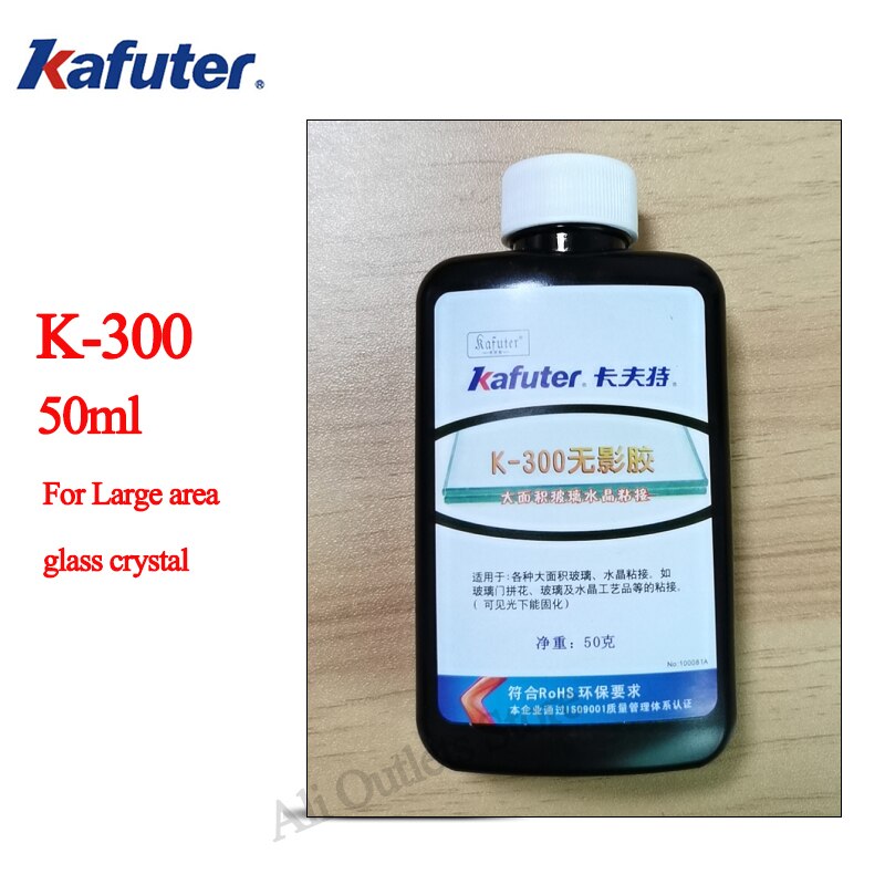 50ml Kafuter Super starke uv-härtung kleber K-300 kristall und glas kleber für große bereich glas kristall bindung mit 51 LED UV licht