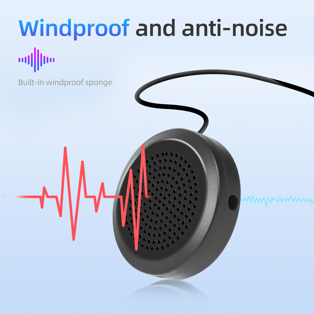 Velev Bluetooth Motorrad Helm Headset BT5.0 Drahtlose Reiten Kopfhörer Anti-störungen Motorrad Freisprecheinrichtung Helm Headsets
