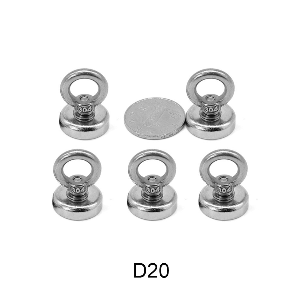 D20 d25 d32 d36 d42 d48 d60 d75 supersterke magneetpot vismagneet berging vishaakmagneten permanente krachtige magnetische: D20