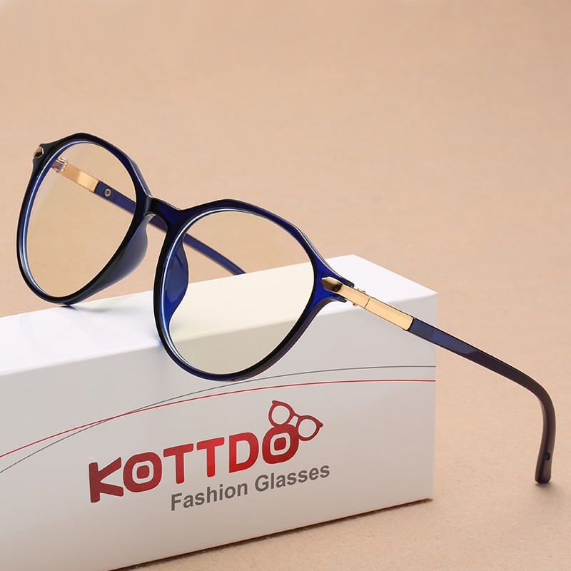 KOTTDO-gafas transparentes para hombre y mujer, lentes de ordenador con montura Anti azul, óptica, Mtopia