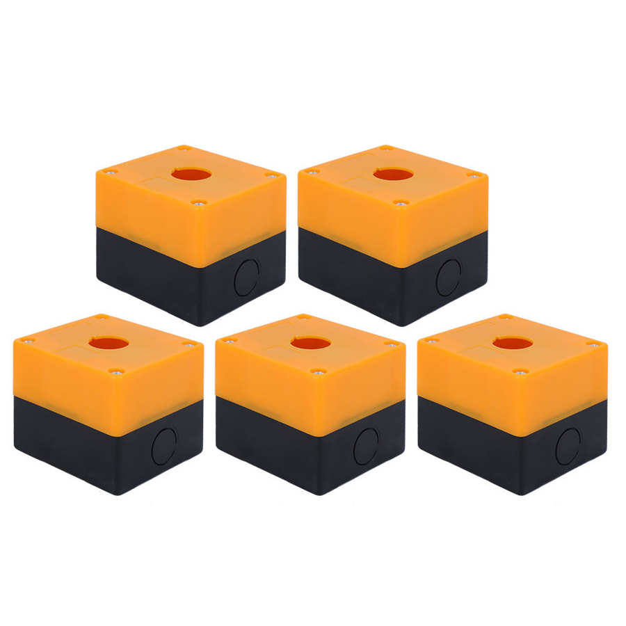 5Pcs Emergency Stop Box 22mm BX1-22 Control Switch Button IP65 Waterproof Junction Box