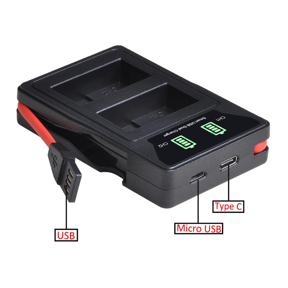 DMW-BLC12 DMW-BLC12E Dmw BLC12 Batterij Oplader Met Type-C En Micro Usb-poort Voor Panasonic GX8 FZ1000 FZ200 FZ300 g5 G6 G7 GH2