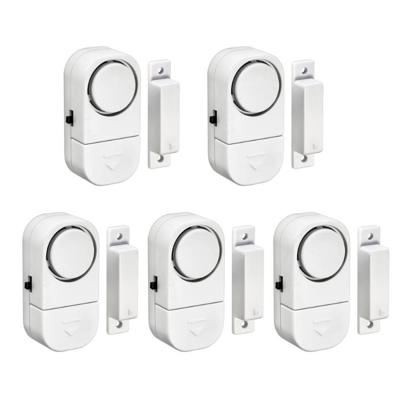 Wireless Home Window Deur Inbreker Alarmsysteem Magnetische Sensor Home Veiligheid Alarmsysteem Standalone Magnetische Sensoren: 5 pcs