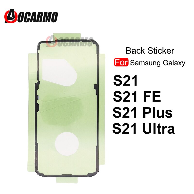 Terug Sticker Voor Samsung Galaxy S21 Plus Ultra S21FE S21 + S21U Achter Cover Waterdichte Lijm Lijm Vervangende Onderdelen