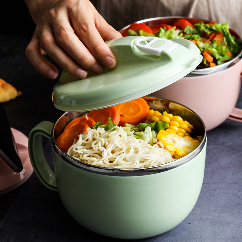 noodle bowl soup bowl with handle bento lunch box lunch box for women bento lunch box for kids bento box steel bowl with lid