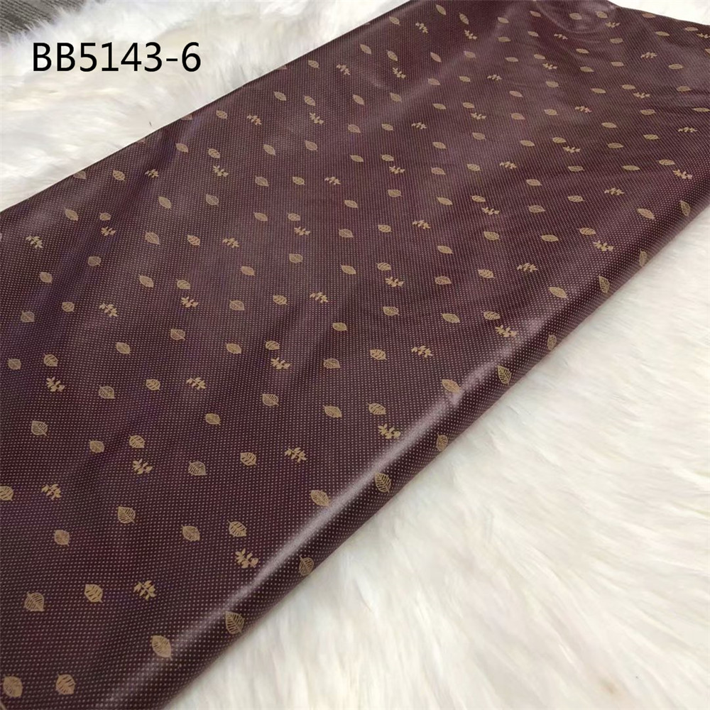 High qquality black color African Cotton Fabric Getzner Bazin Riche for men 5 yards Dubai fabric