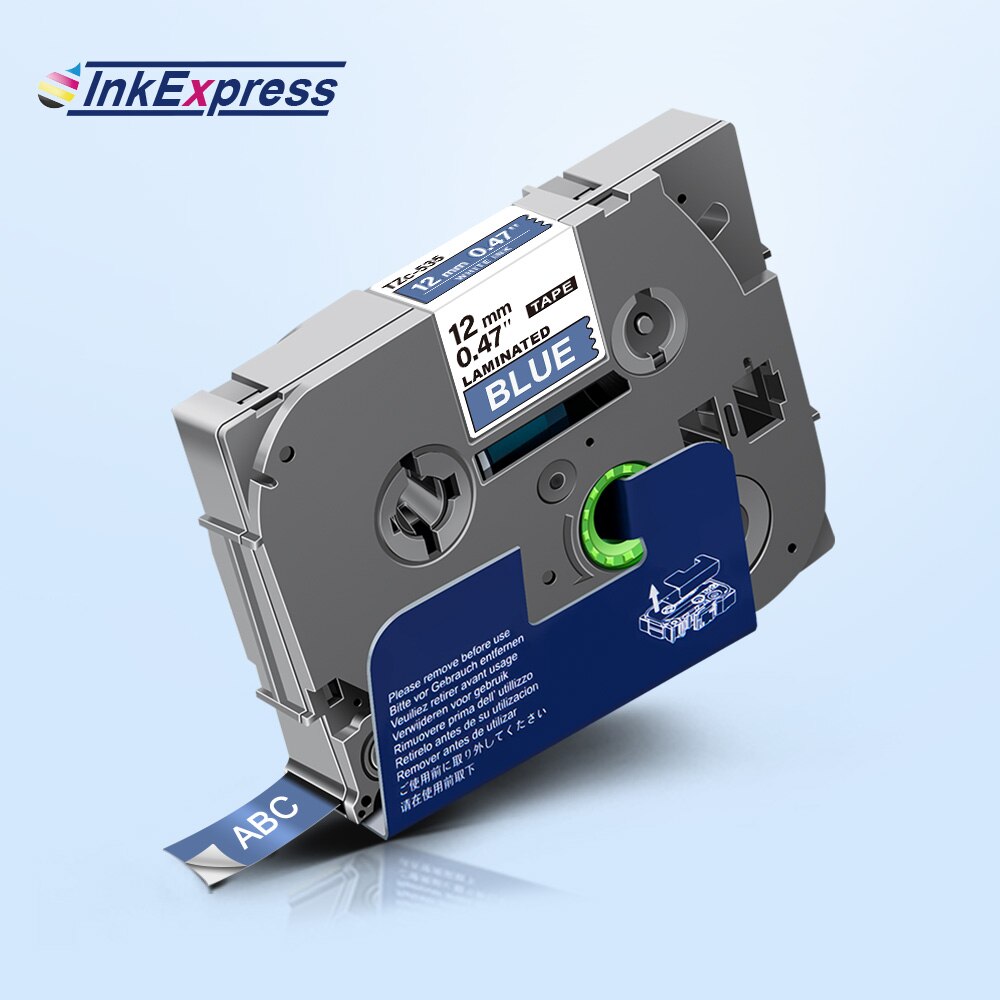 12mm TZe 535 Label Tape Laminated Label Tape Cassette TZe-535 Label Cartridge For Brother P touch PT-E110 PT-H100P Label Maker
