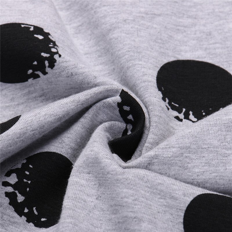 CANIS vêtements chauds en coton à pois | Pour bébés garçons filles, manches longues, combinaison-pantalon d'automne, vêtements 0-24M