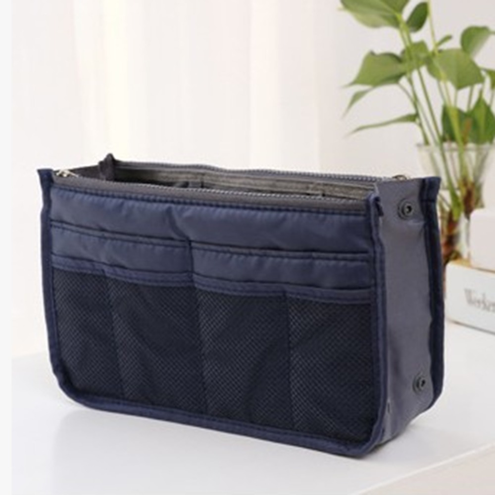 Makeup Bag Case Organizer Insert Bag Women Nylon Travel Handbag Large liner Lady Make up Cosmetic Bag Female Wash Toiletr: 13