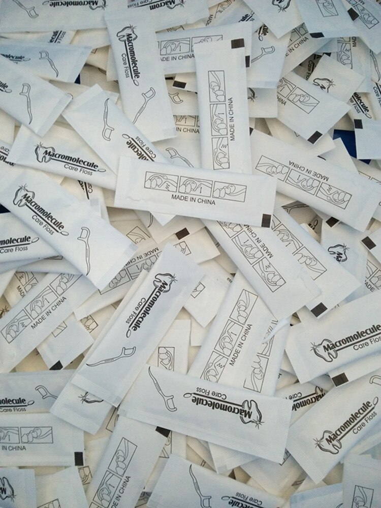 Multi-selection Single-package Dental Floss Stick Floss-in-line Independent Packaging Paper-packing Floss Teeth Cleaning