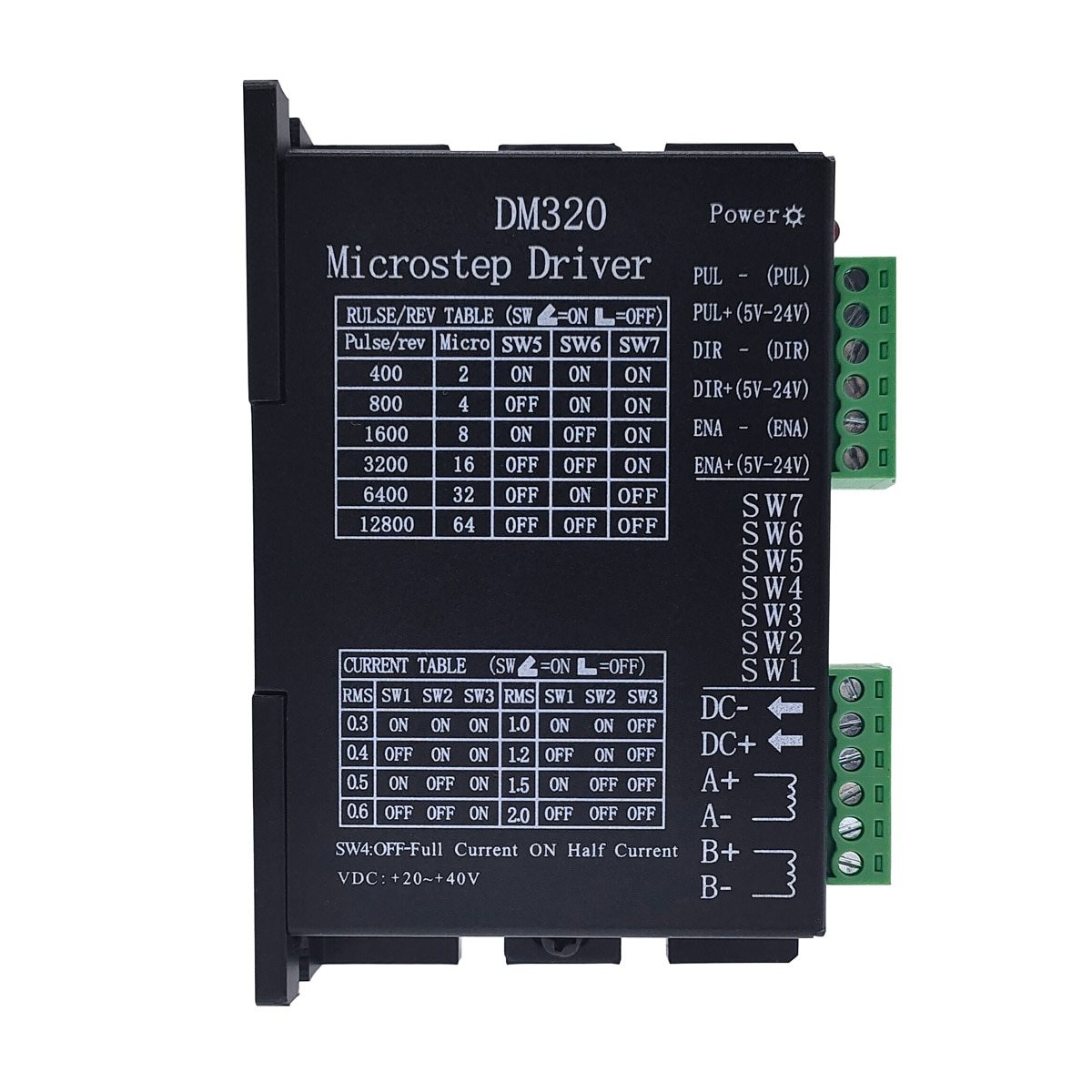 Stepper motor driver cintroller DM320 2H320 microstep motor brushless DC motor shell for 28 35 42 stepper motor Nema17