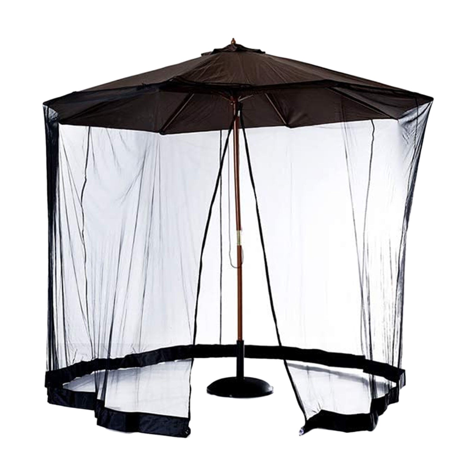 Outdoor Net Patio Umbrella Bug Screen Gazebo Canopy Parasol Netting