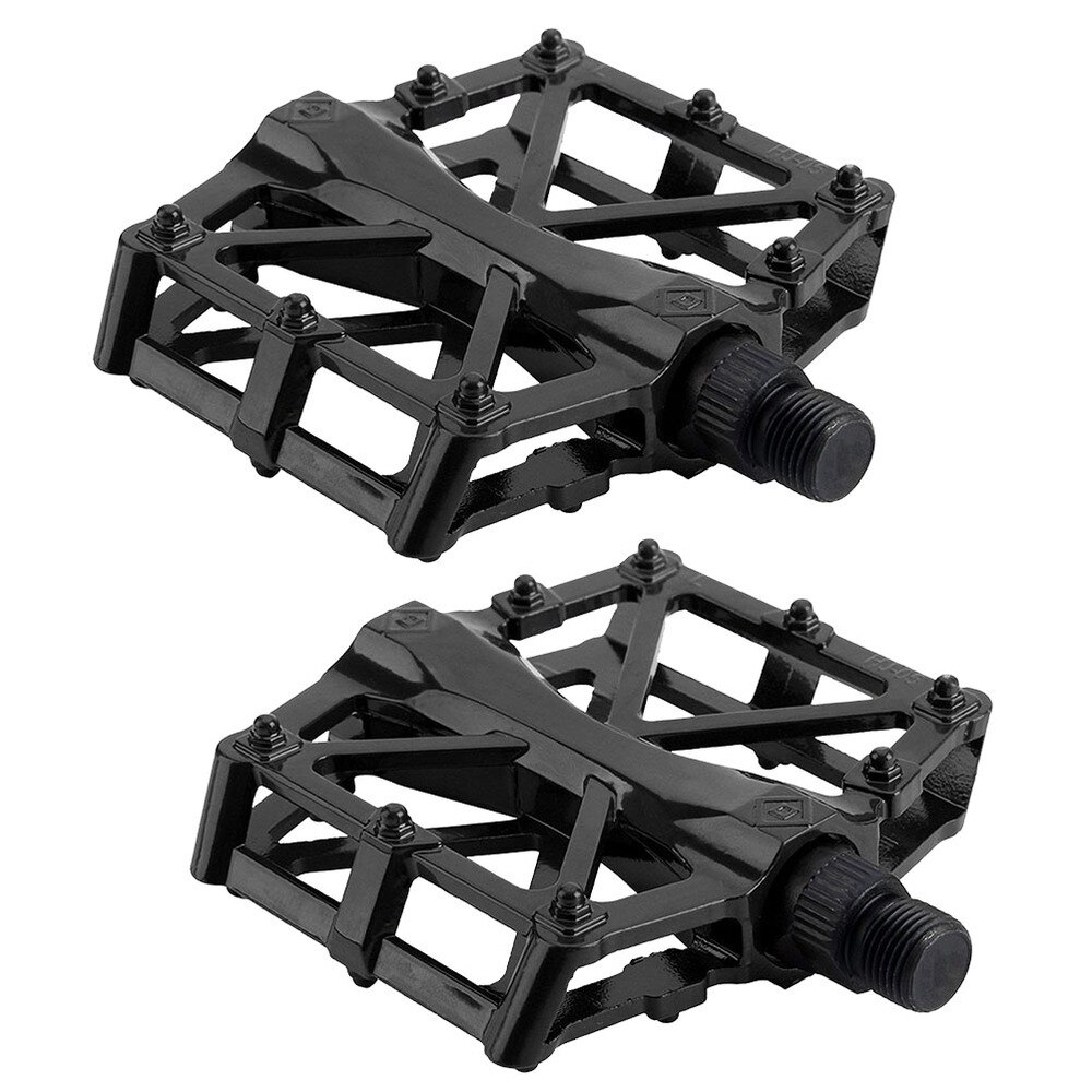 2pcs Bike Pedal Practical Delicate Metal Bike Treadle Vehicle Treadle for Outdoor Cycling Bike: Black