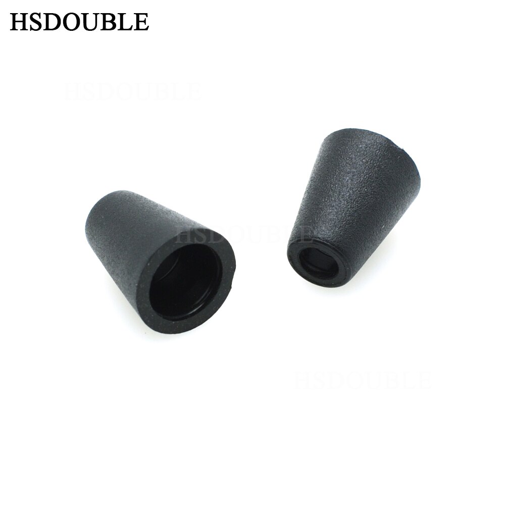 10pcs/pack Bell Stopper Cord Ends Lock Stopper Plastic Black Toggle Clip for Paracord Clothes Accessories