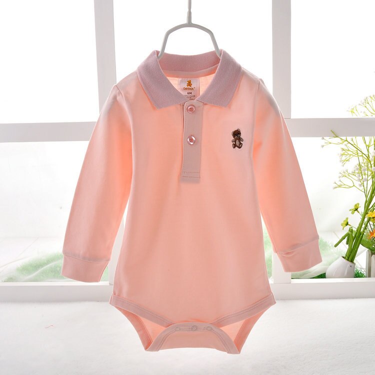 Lange Baby Jongen POLO Bodysuits Lange Mouw body bebe bodysuit baby boy kleding jumpsuit