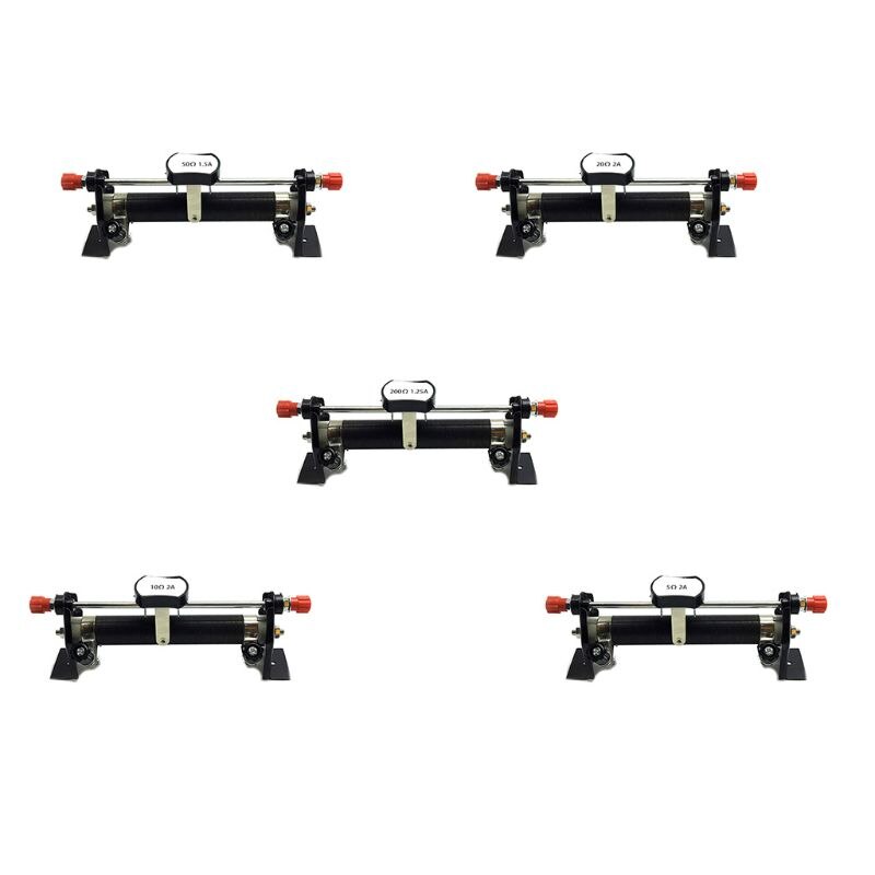 Scientific Laboratory 5/10/20/50/200 Ohms Slide Rheostat Physical Electrical