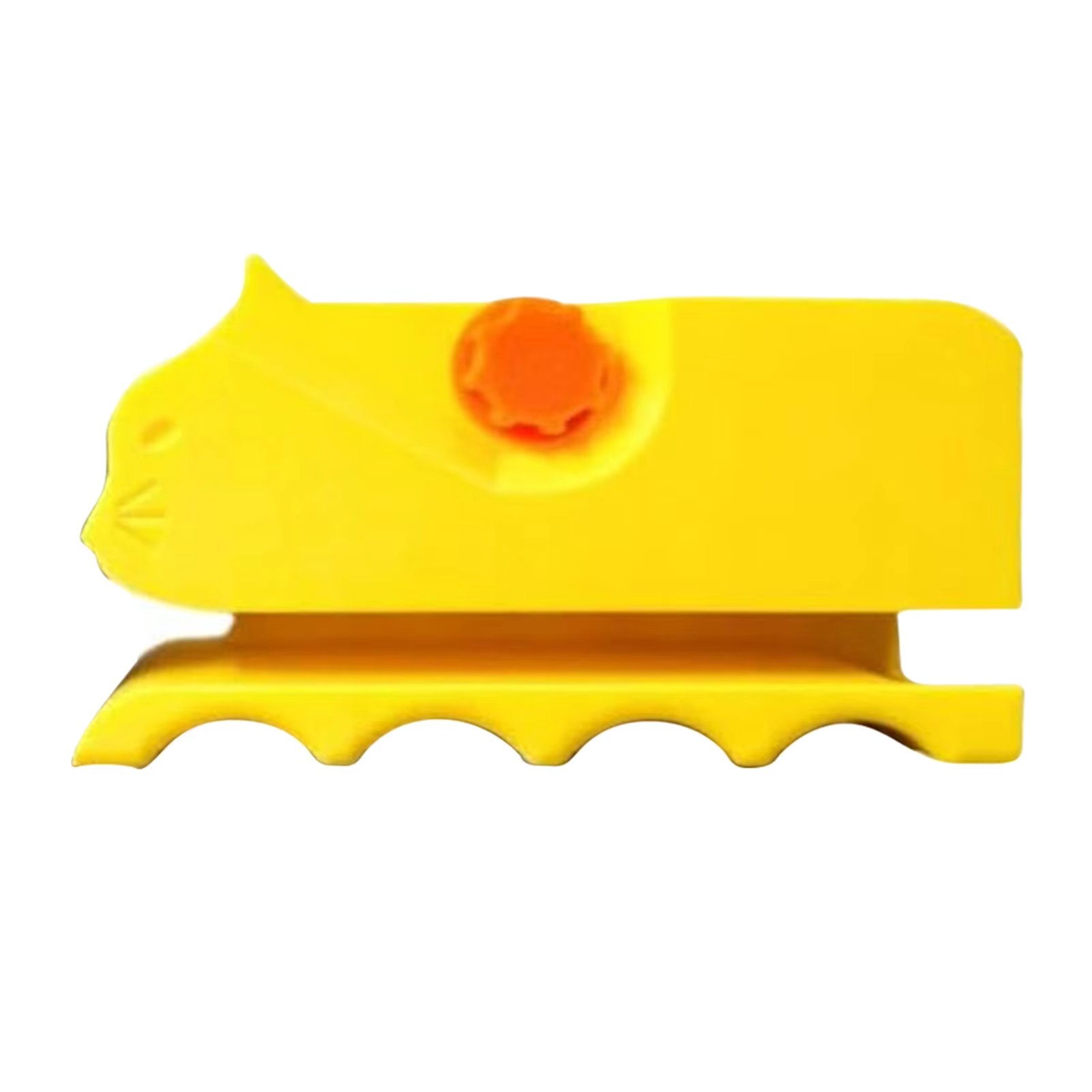 Leuke kartonnen snijmachine voor kattenkrabben, 3D-geprinte kittenvormige snijder, doe-het-zelf gereedschap, mes voor kartonnen doos: YELLOW