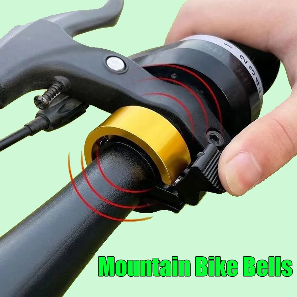 Sonnette de vélo 22mm de diamètre du guidon VTT vélo de route cloche de vélo en alliage d'aluminium lame 90 décibel anneau de direction de vélo
