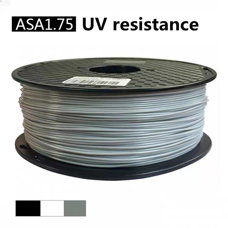 ASA Filament 3D Drucker 1KG 1,75mm Super Urability Hohe Festigkeit Beste Verkäufer 1kg Kunststoff Verbrauchs Material UV widerstand