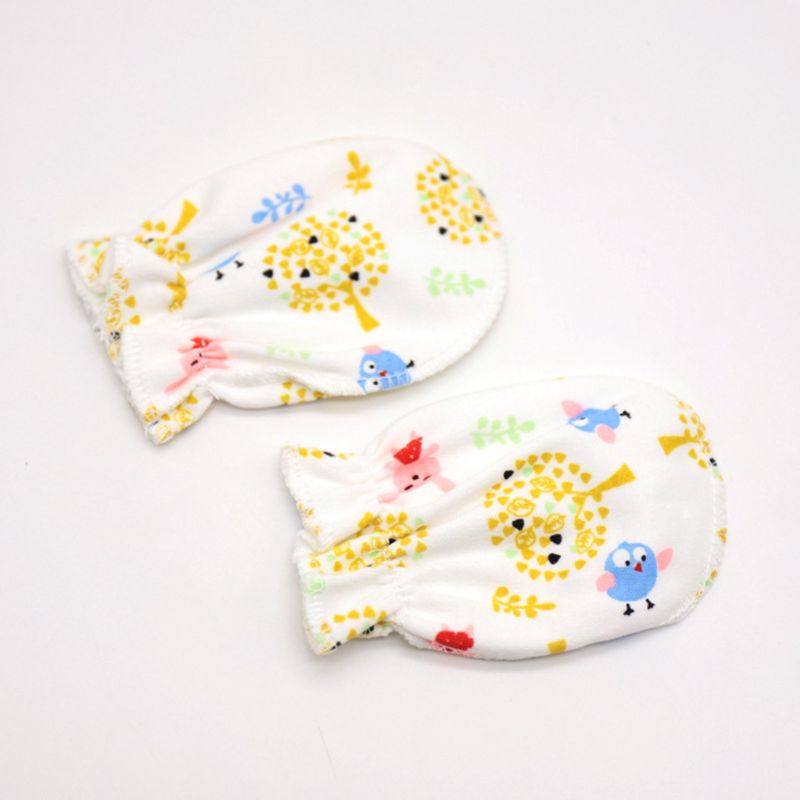 10 Paren/partij Kindje Anti Kras Wanten Zachte Katoenen Baby Handguard Handschoenen Baby Care Accessoires
