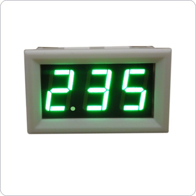 DC Ampere Meter DC 0-10A Directe Test DC Amperemeter Ingebouwde Shunt LED Digitale Current Meter Amperemetre Voedingsspanning DC 4.5 -30 V: White cover-Green