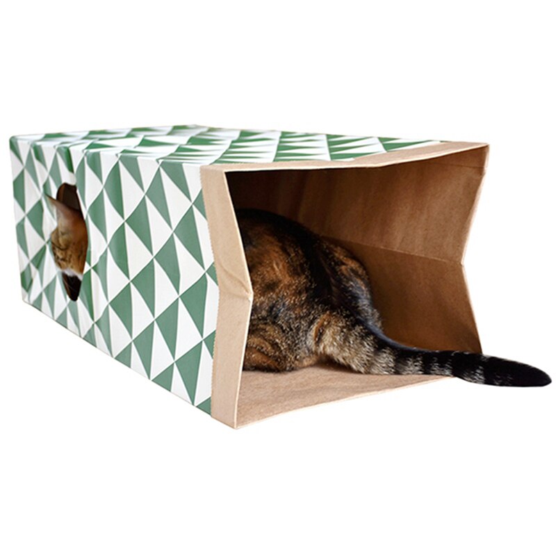 Kat Tunnel Speelgoed Funny Pet 2 Gaten Spelen Buizen Ballen Inklapbare Rimpeluitvoering Kitten Speelgoed Puppy Play Hond Tunnel Buizen