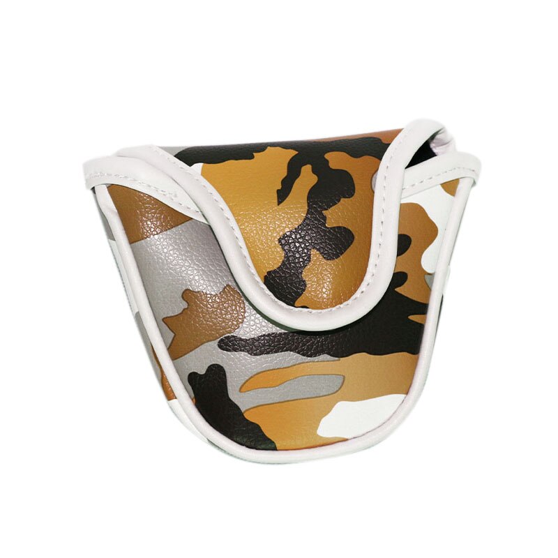 1 stuk golf mallet putter headcover cover voor kleine center putters net sluiting: Geel