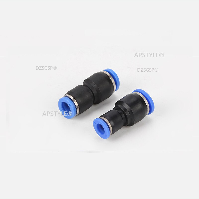 Air Pneumatic 10mm 8mm 6mm 12mm 4mm 16mm OD Hose Tube One Touch Push Into Straight Gas Fittings Plastic Quick Connectors Fitting