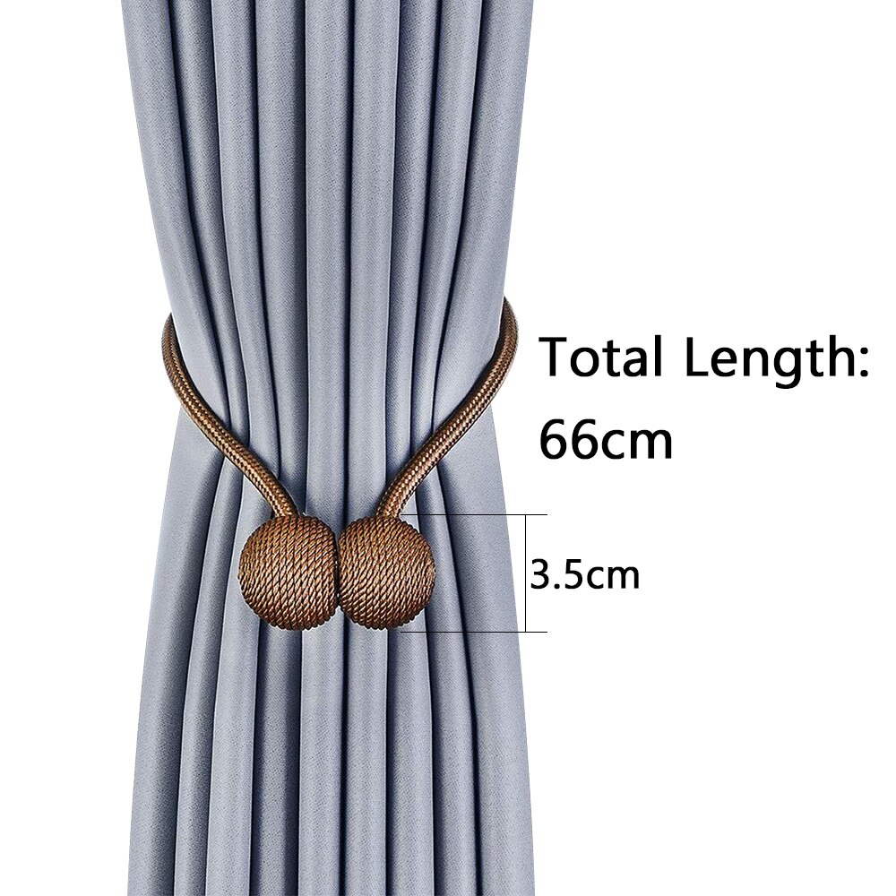 2 pezzi tiranti per tende magnetici forte magnetico casa multicolori holdback tenda cravatta fibbia clip senza punzonatura cinghie decorazioni fai da te